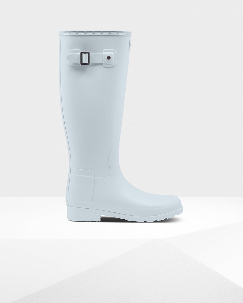 Hunter Original Refined Tall Rain Boots - Online Shop Womens Grey - AQFHMT918